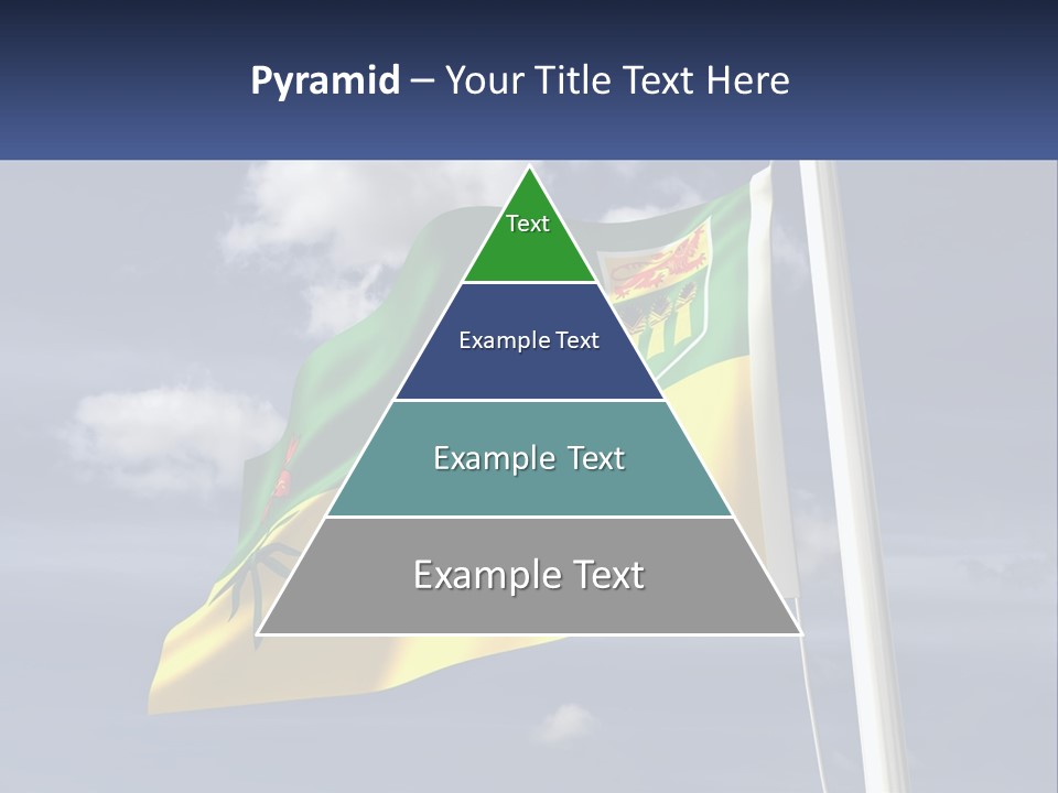 A Flag With A Flag Pole In The Foreground PowerPoint Template