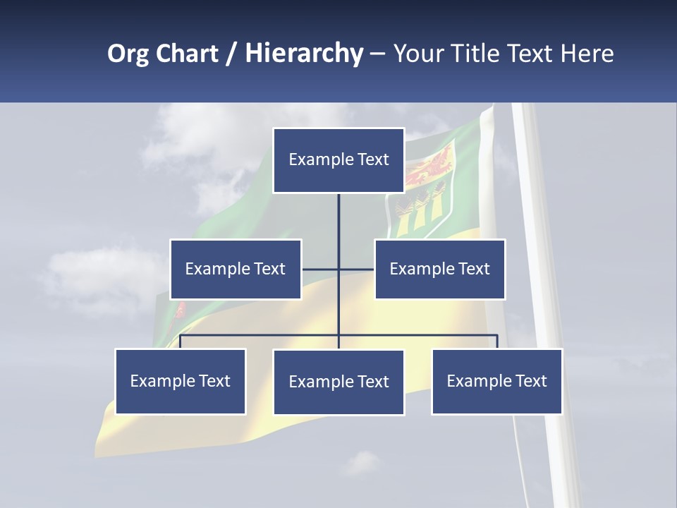 A Flag With A Flag Pole In The Foreground PowerPoint Template