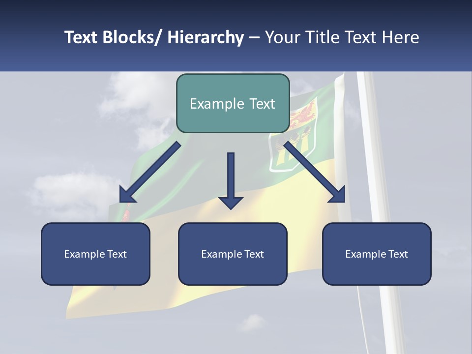 A Flag With A Flag Pole In The Foreground PowerPoint Template