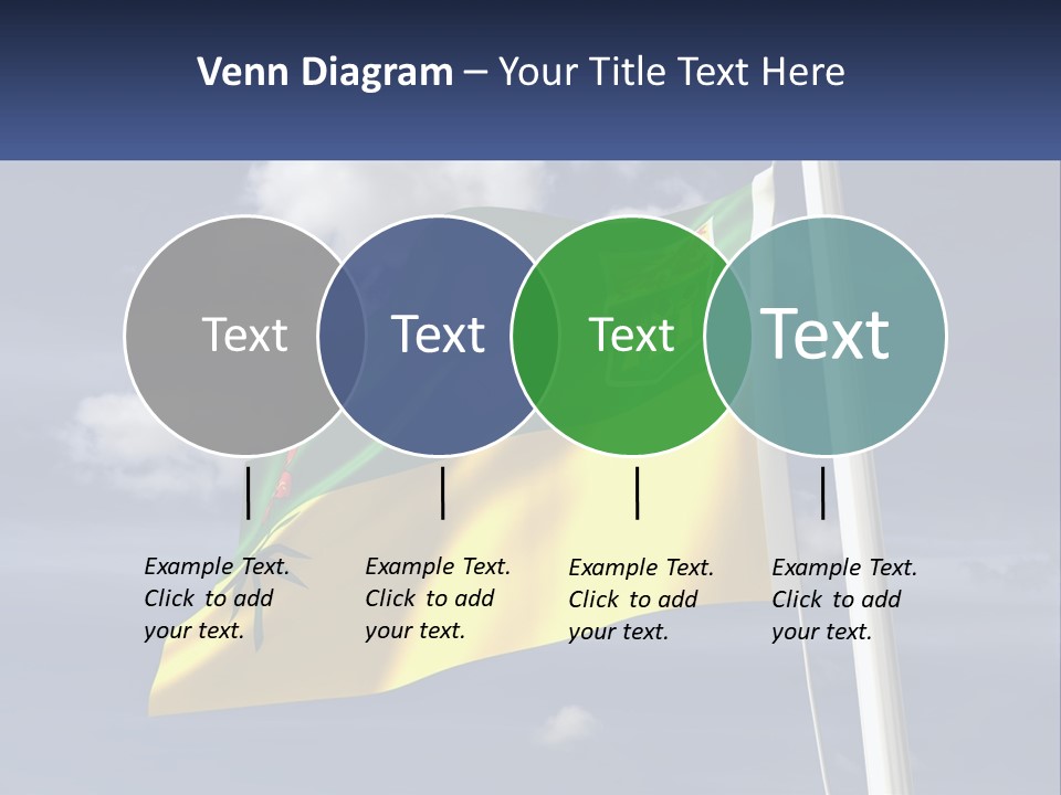 A Flag With A Flag Pole In The Foreground PowerPoint Template