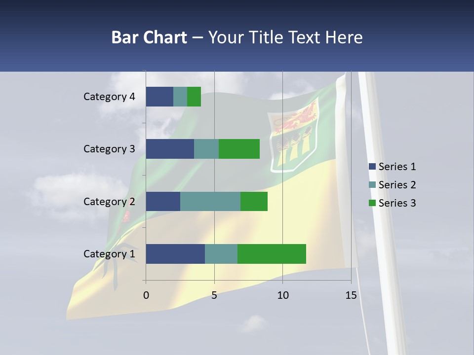 A Flag With A Flag Pole In The Foreground PowerPoint Template