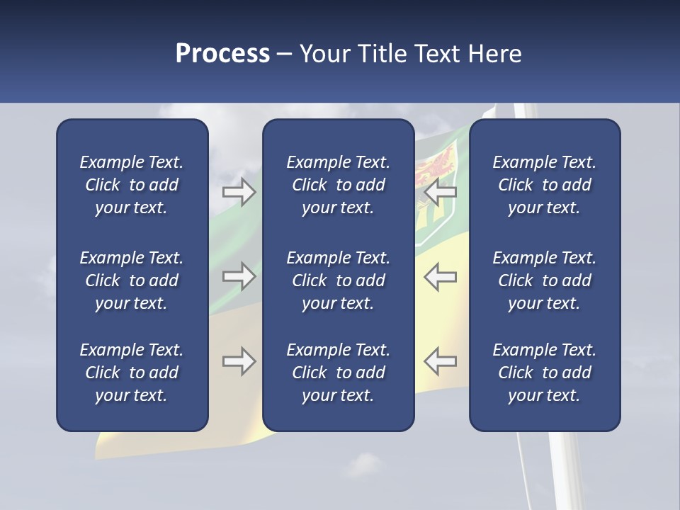 A Flag With A Flag Pole In The Foreground PowerPoint Template