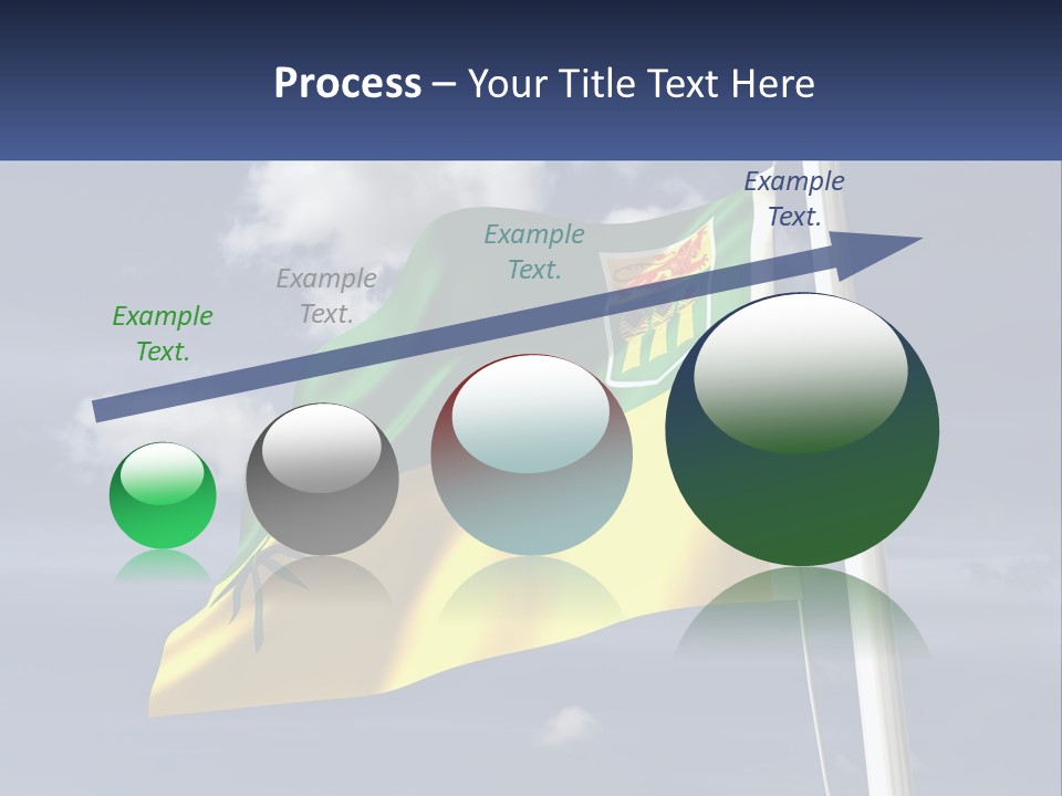 A Flag With A Flag Pole In The Foreground PowerPoint Template