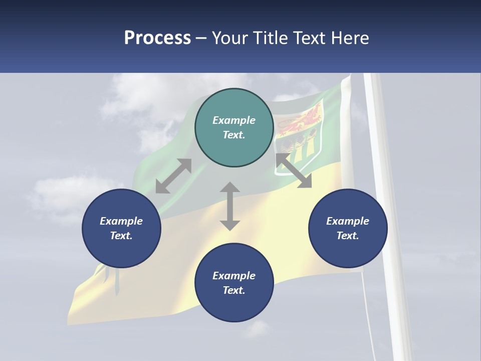 A Flag With A Flag Pole In The Foreground PowerPoint Template