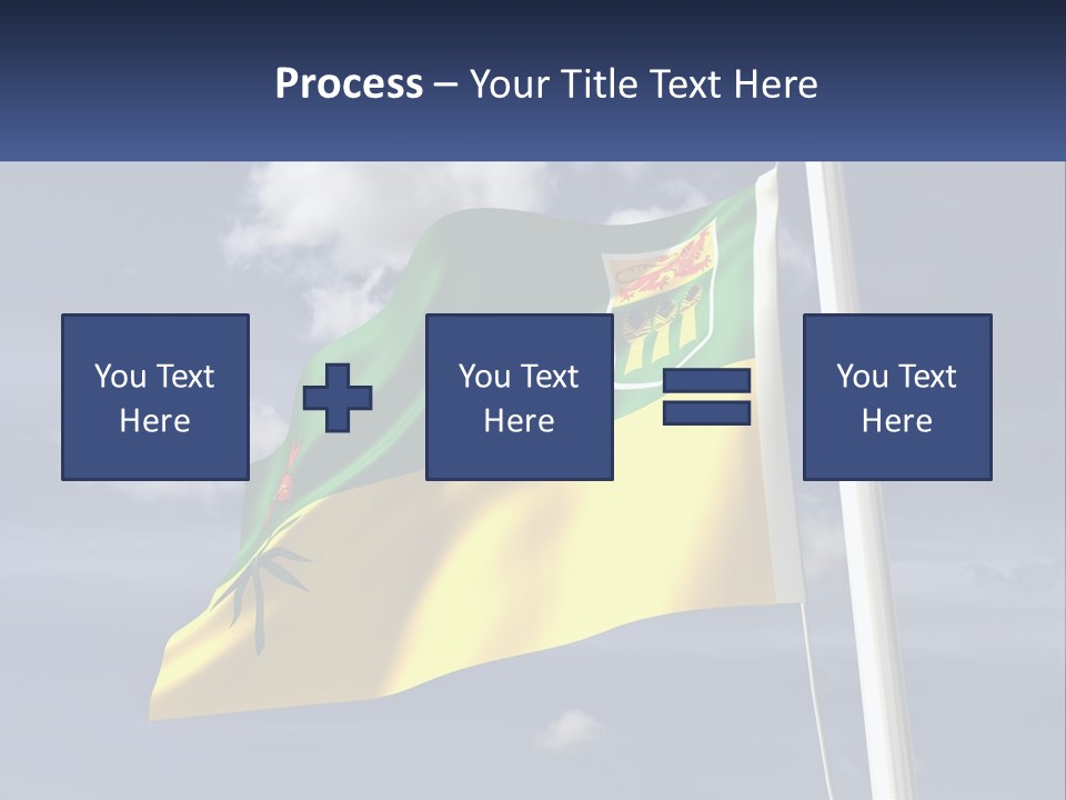 A Flag With A Flag Pole In The Foreground PowerPoint Template