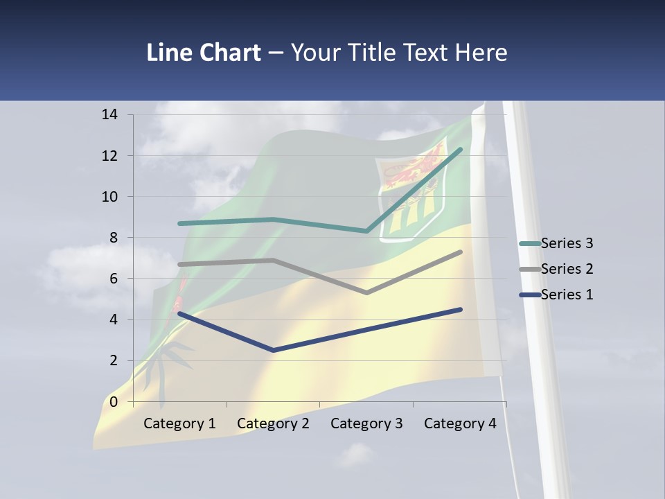 A Flag With A Flag Pole In The Foreground PowerPoint Template
