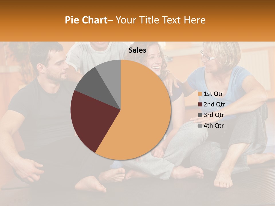 A Group Of People Sitting On A Yoga Mat PowerPoint Template