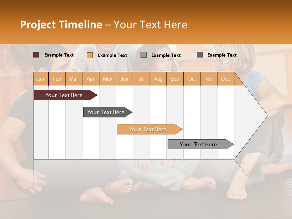 A Group Of People Sitting On A Yoga Mat PowerPoint Template