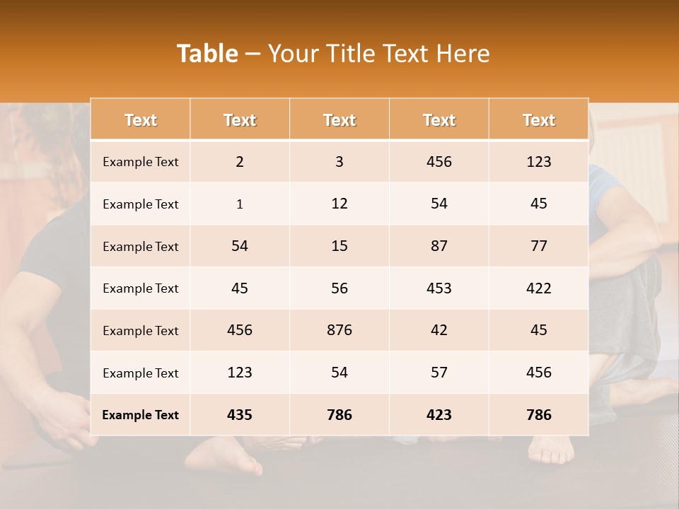 A Group Of People Sitting On A Yoga Mat PowerPoint Template