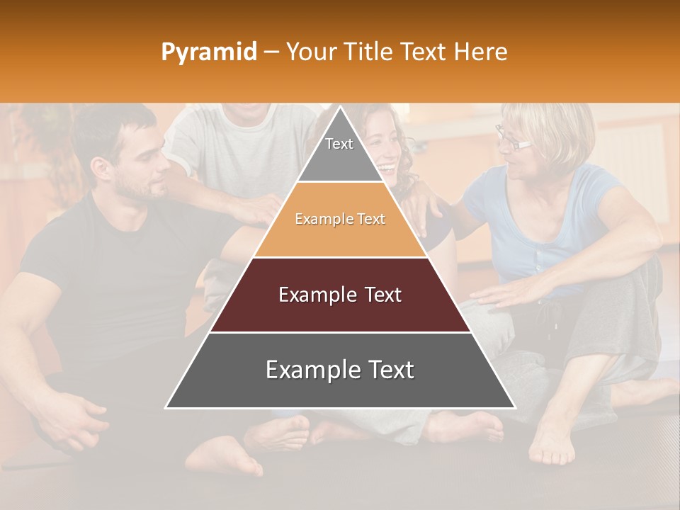 A Group Of People Sitting On A Yoga Mat PowerPoint Template