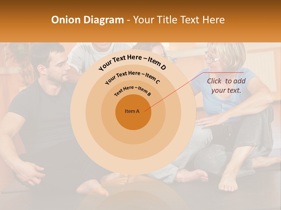 A Group Of People Sitting On A Yoga Mat PowerPoint Template