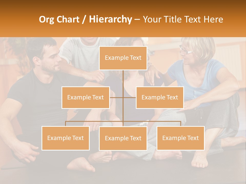 A Group Of People Sitting On A Yoga Mat PowerPoint Template