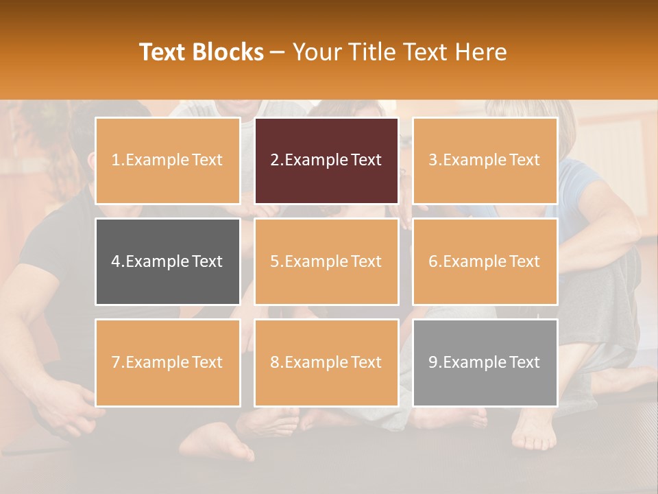 A Group Of People Sitting On A Yoga Mat PowerPoint Template