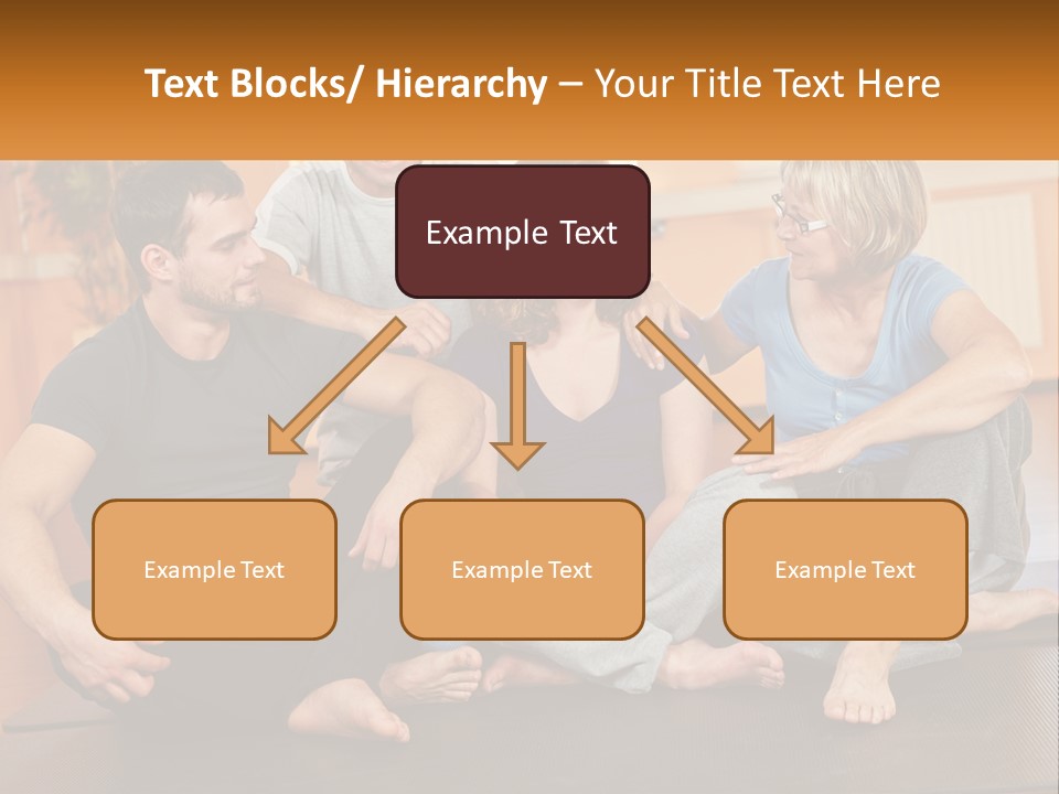 A Group Of People Sitting On A Yoga Mat PowerPoint Template