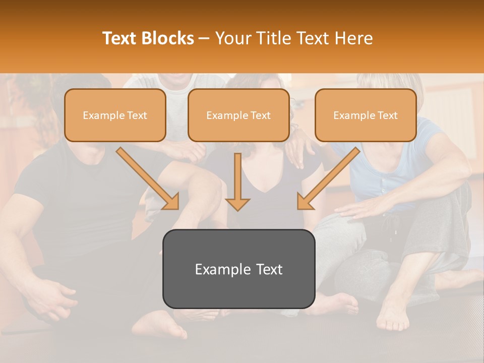 A Group Of People Sitting On A Yoga Mat PowerPoint Template