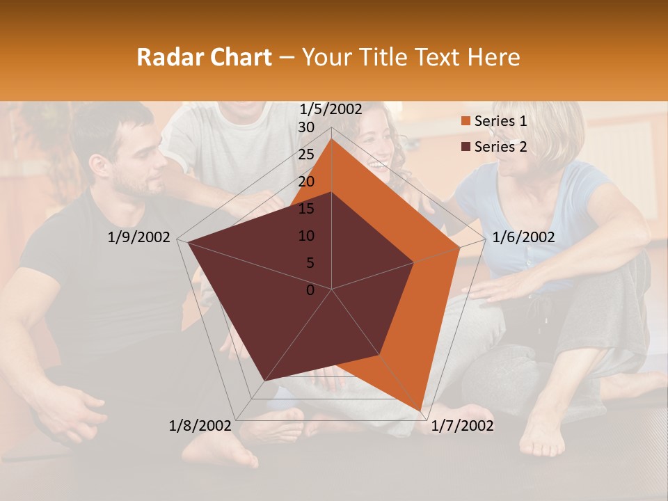 A Group Of People Sitting On A Yoga Mat PowerPoint Template