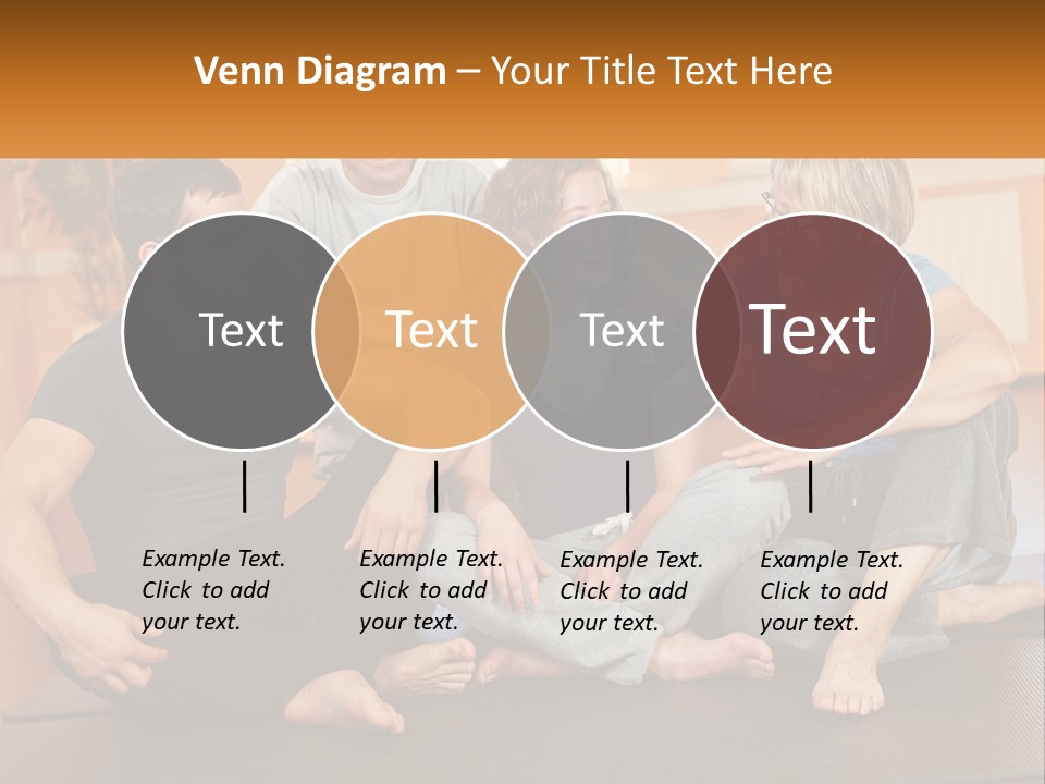 A Group Of People Sitting On A Yoga Mat PowerPoint Template