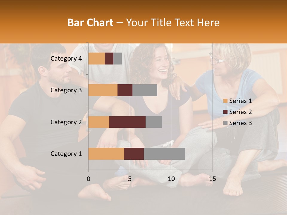 A Group Of People Sitting On A Yoga Mat PowerPoint Template