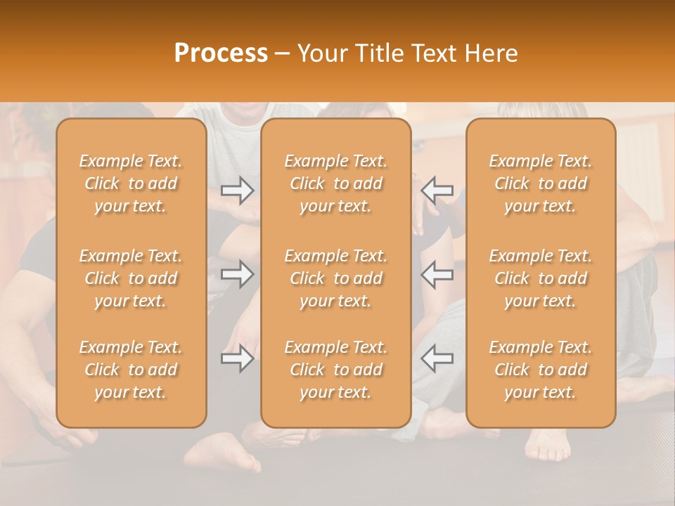 A Group Of People Sitting On A Yoga Mat PowerPoint Template