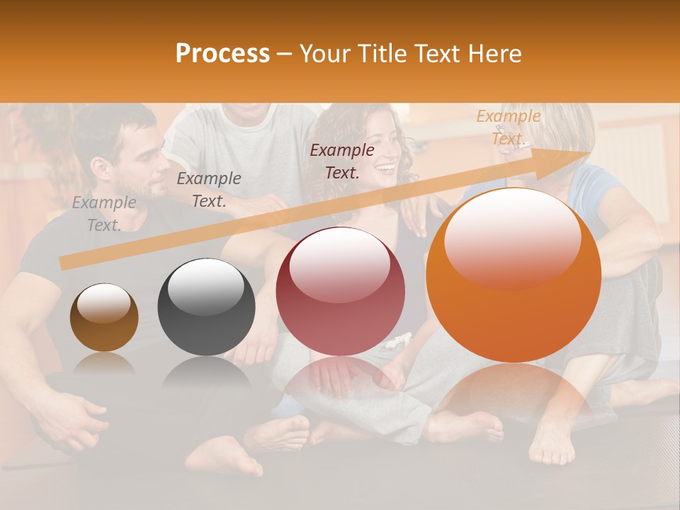 A Group Of People Sitting On A Yoga Mat PowerPoint Template