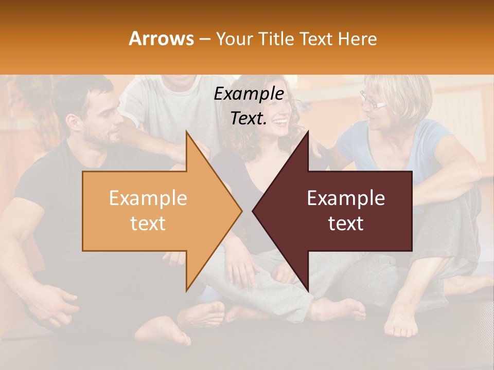 A Group Of People Sitting On A Yoga Mat PowerPoint Template