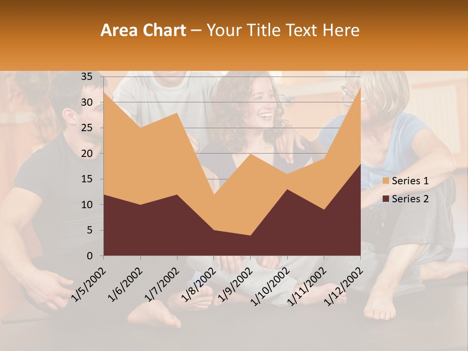 A Group Of People Sitting On A Yoga Mat PowerPoint Template