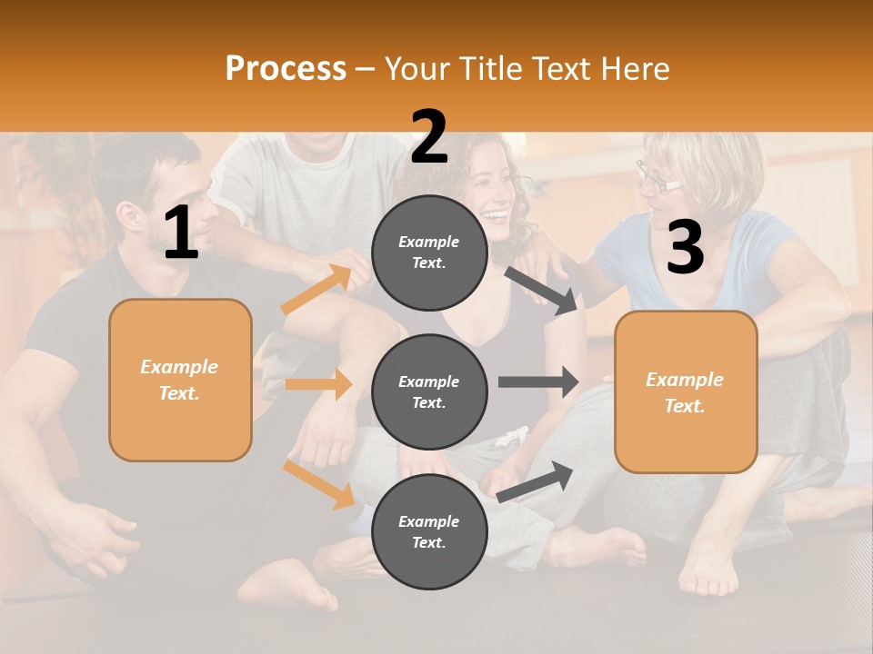 A Group Of People Sitting On A Yoga Mat PowerPoint Template