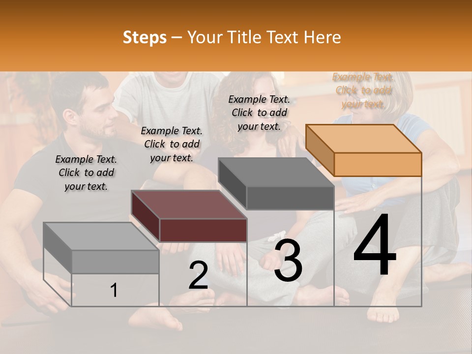 A Group Of People Sitting On A Yoga Mat PowerPoint Template