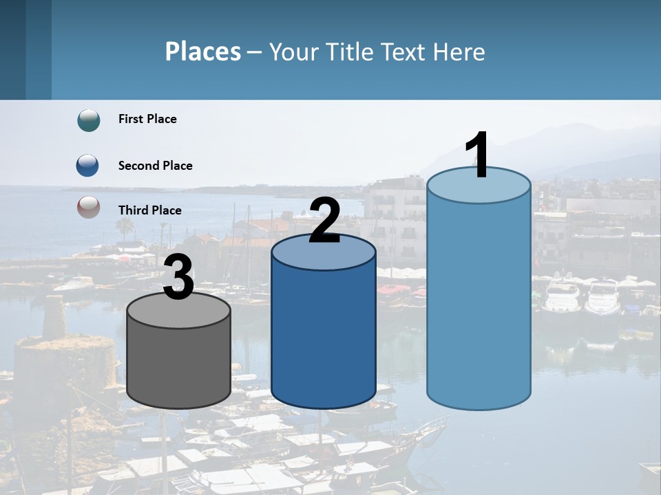 A Harbor Filled With Lots Of Boats On Top Of Water PowerPoint Template