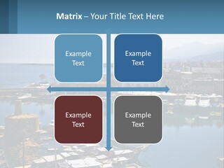 A Harbor Filled With Lots Of Boats On Top Of Water PowerPoint Template