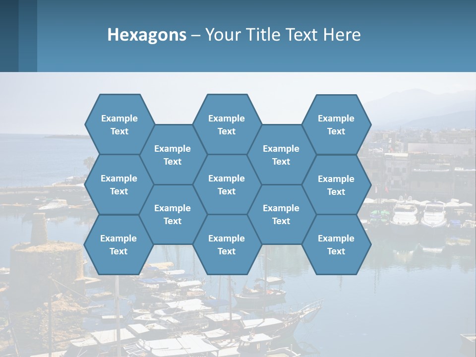 A Harbor Filled With Lots Of Boats On Top Of Water PowerPoint Template