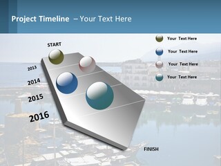 A Harbor Filled With Lots Of Boats On Top Of Water PowerPoint Template