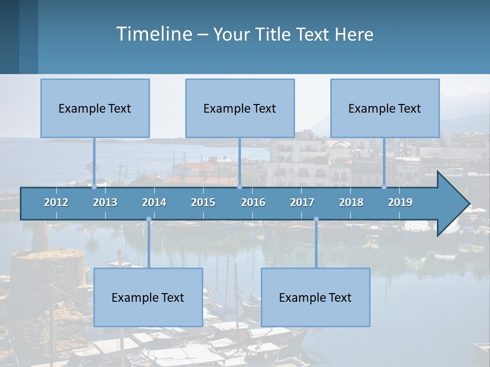 A Harbor Filled With Lots Of Boats On Top Of Water PowerPoint Template