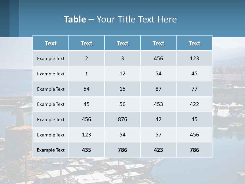 A Harbor Filled With Lots Of Boats On Top Of Water PowerPoint Template