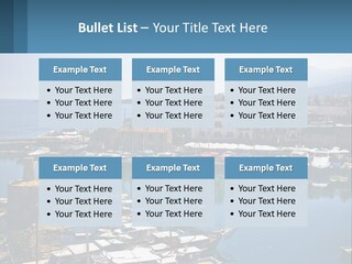 A Harbor Filled With Lots Of Boats On Top Of Water PowerPoint Template