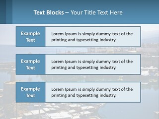 A Harbor Filled With Lots Of Boats On Top Of Water PowerPoint Template