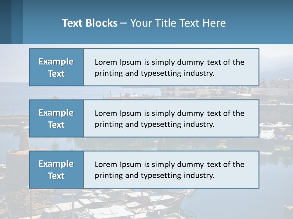 A Harbor Filled With Lots Of Boats On Top Of Water PowerPoint Template