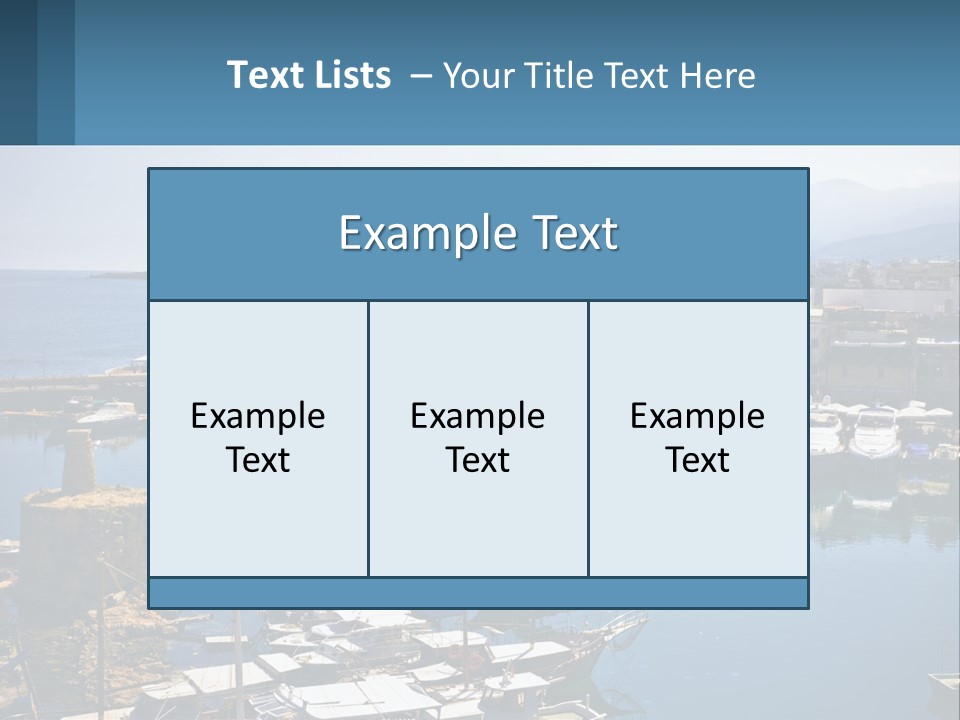 A Harbor Filled With Lots Of Boats On Top Of Water PowerPoint Template