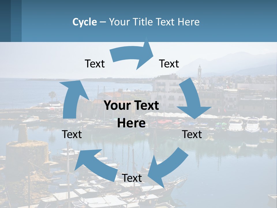 A Harbor Filled With Lots Of Boats On Top Of Water PowerPoint Template