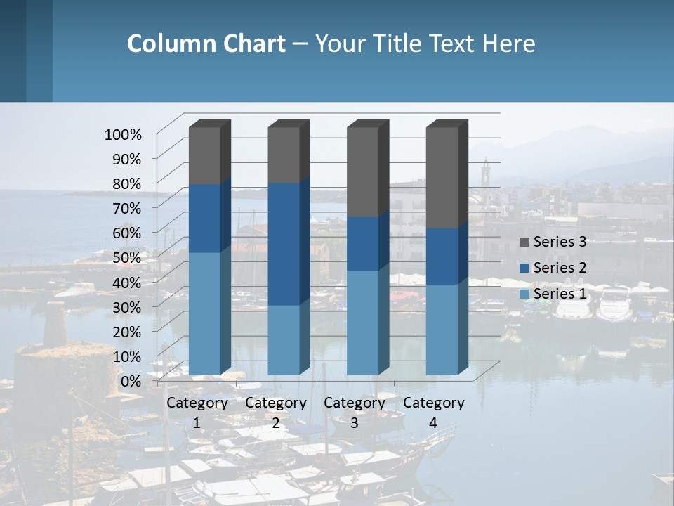 A Harbor Filled With Lots Of Boats On Top Of Water PowerPoint Template