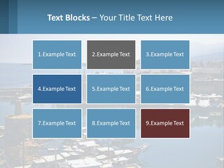A Harbor Filled With Lots Of Boats On Top Of Water PowerPoint Template