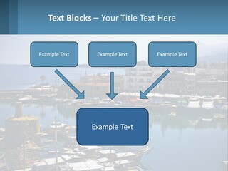 A Harbor Filled With Lots Of Boats On Top Of Water PowerPoint Template