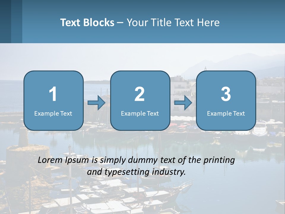 A Harbor Filled With Lots Of Boats On Top Of Water PowerPoint Template