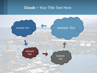 A Harbor Filled With Lots Of Boats On Top Of Water PowerPoint Template