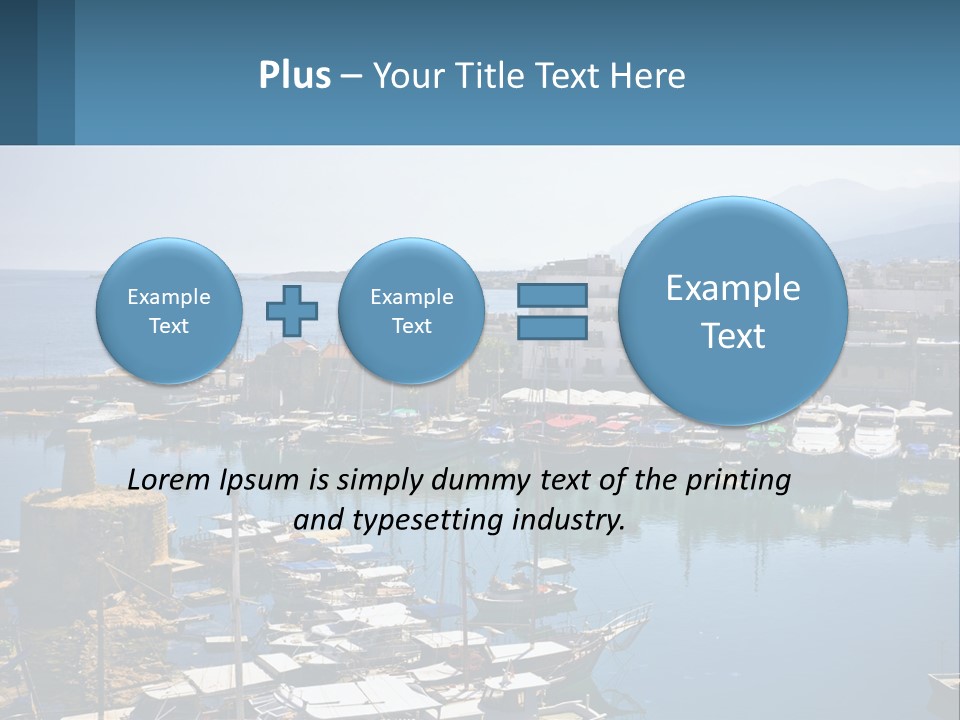 A Harbor Filled With Lots Of Boats On Top Of Water PowerPoint Template