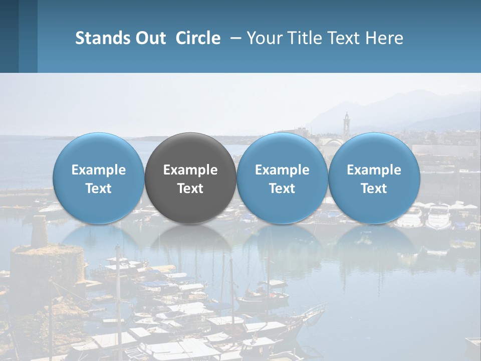 A Harbor Filled With Lots Of Boats On Top Of Water PowerPoint Template