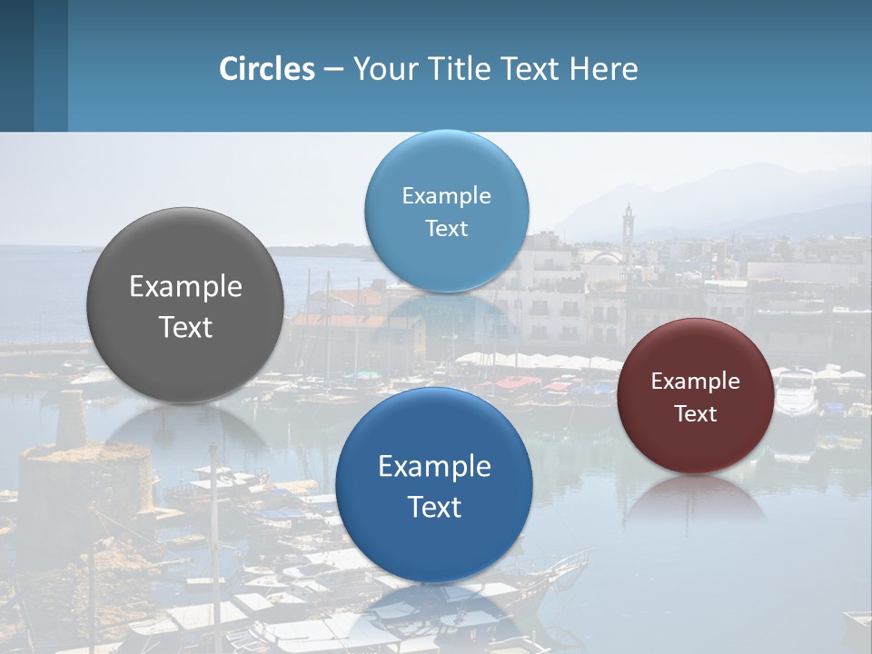 A Harbor Filled With Lots Of Boats On Top Of Water PowerPoint Template