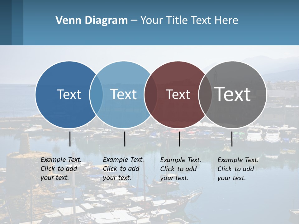 A Harbor Filled With Lots Of Boats On Top Of Water PowerPoint Template