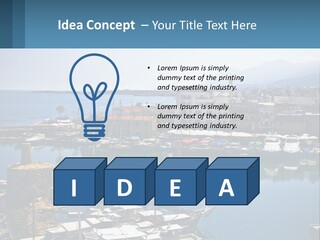 A Harbor Filled With Lots Of Boats On Top Of Water PowerPoint Template