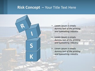 A Harbor Filled With Lots Of Boats On Top Of Water PowerPoint Template